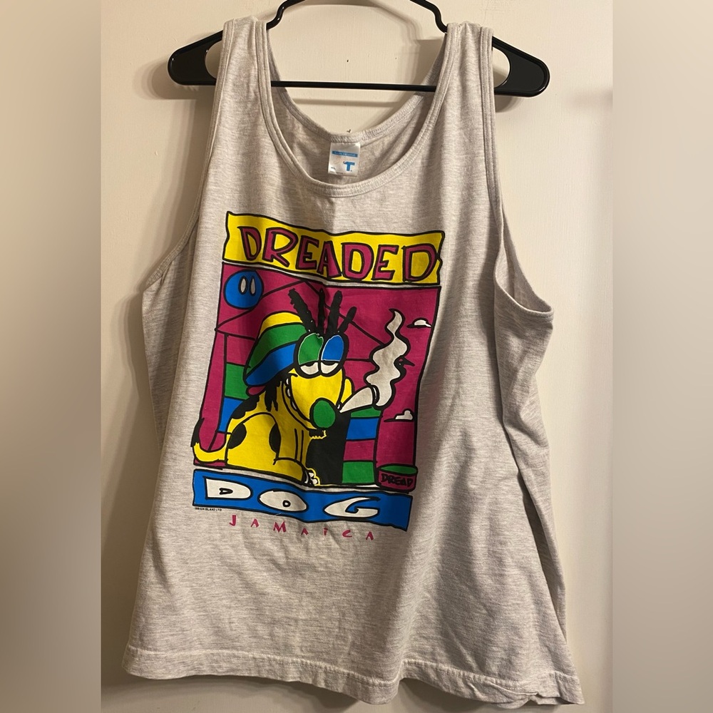 YK2 Dreaded dread Dog Jamaica, MM sun island  LTD. Grey size XL. Sun island.